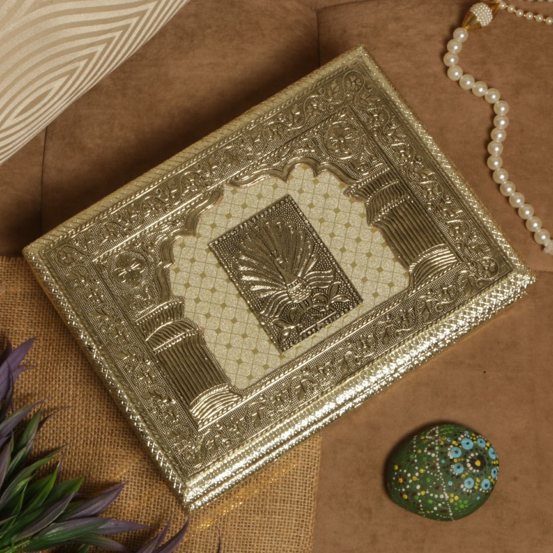 13X7 jARMER PEACOCK DRY FRUIT BOX