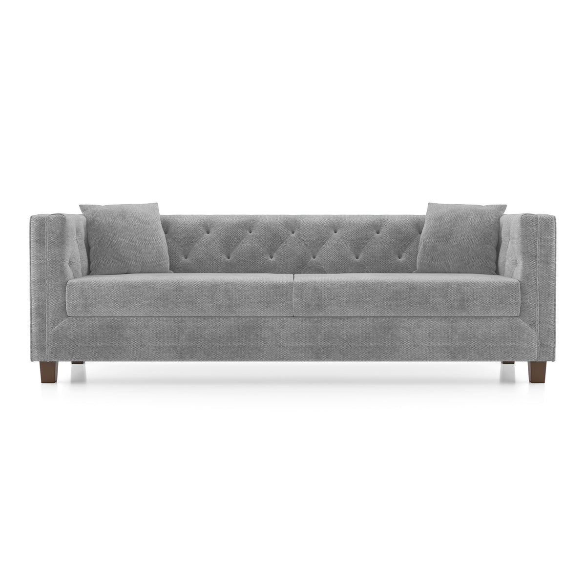 3-Seater Tufted Upholstered Sofa