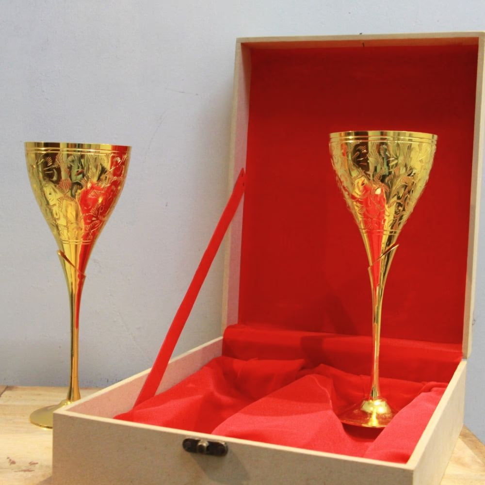 Wine Glass Set of 2 With Gift Box