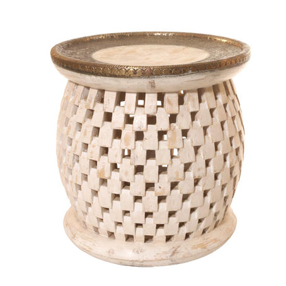 BARREL STYLE CUTTING WORK SIDE TABLE/STOOL
