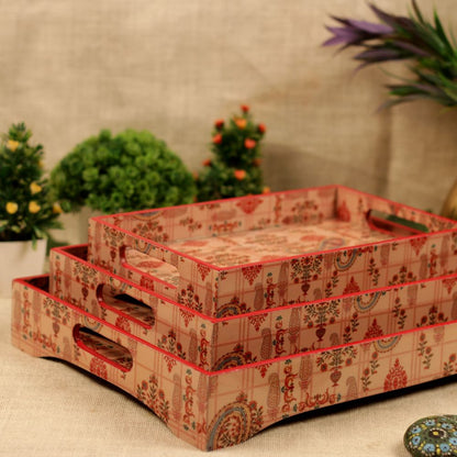 PRINTED TRAY SET CUTTING 3 PCS