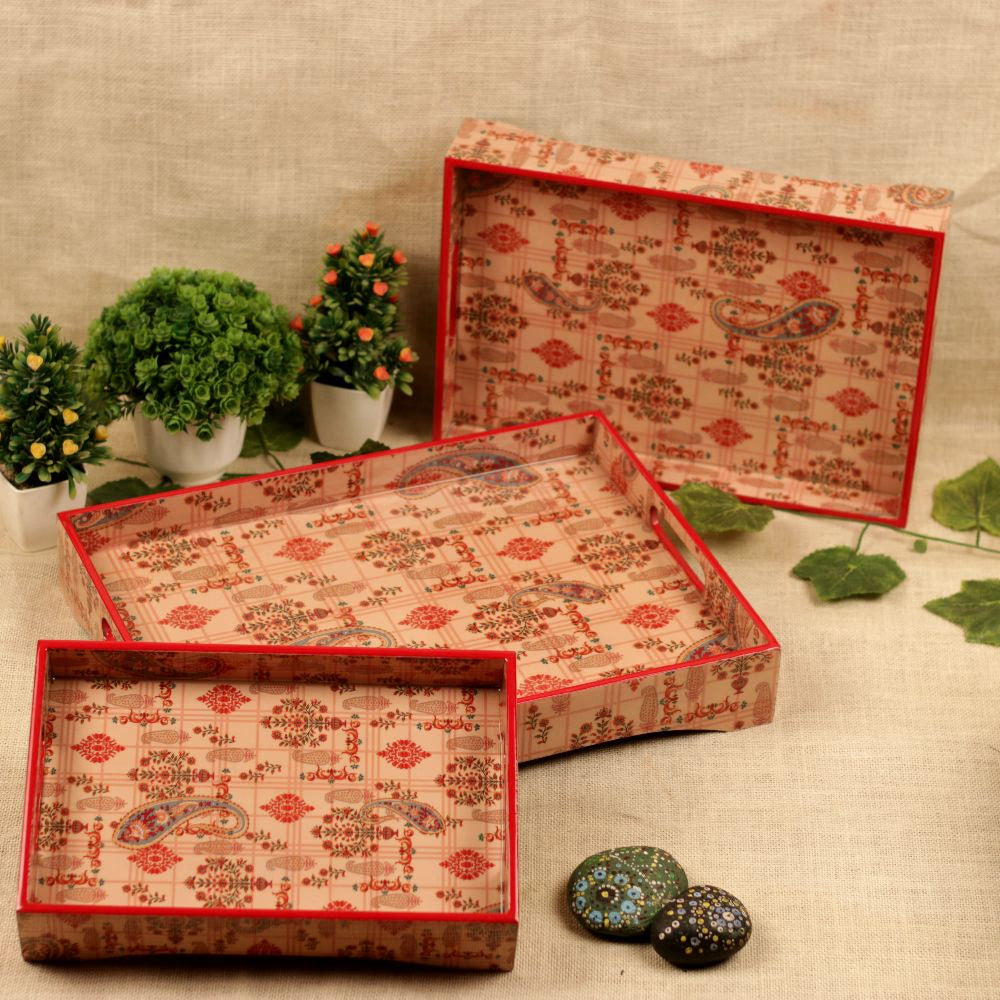 PRINTED TRAY SET CUTTING 3 PCS