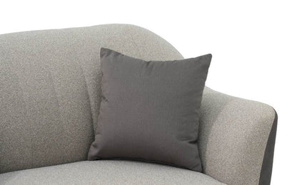 Modern Curved Back Loveseat Sofa with Padded Arms