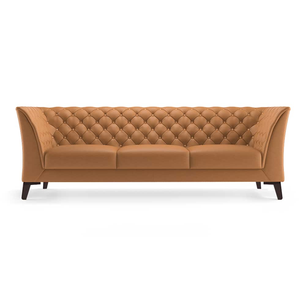 Weston 3 Seater Sofa | Tufted Chesterfield Style Upholstered Sofa-Shivora Crafts