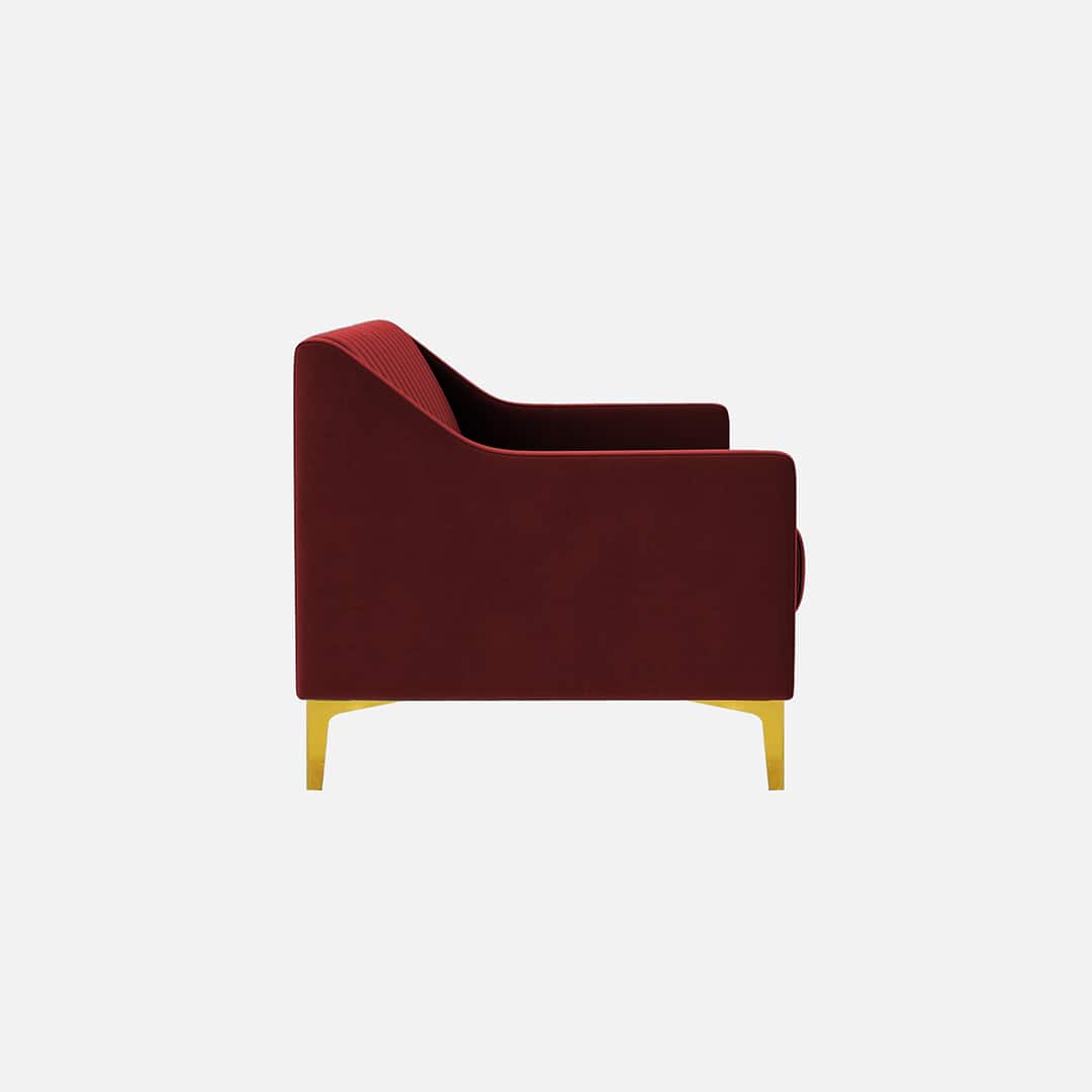 Modern Vertical Channel Tufted 3-Seater Sofa - Shivora Crafts