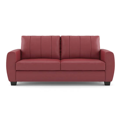 Modern 3 Seater Sofa with Vertical Channel Backrest