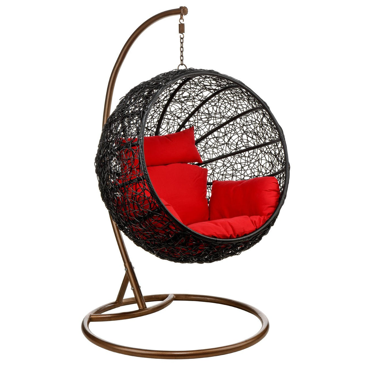 Woven Hanging Egg Chair with Stand – Outdoor Swing Chair