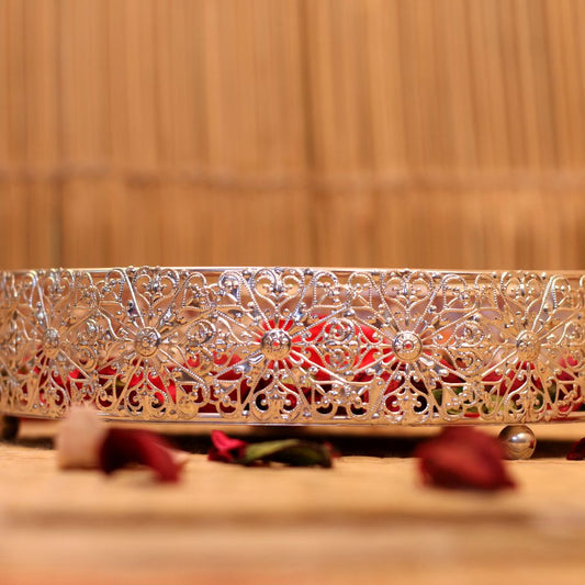 Silver Round Tray
