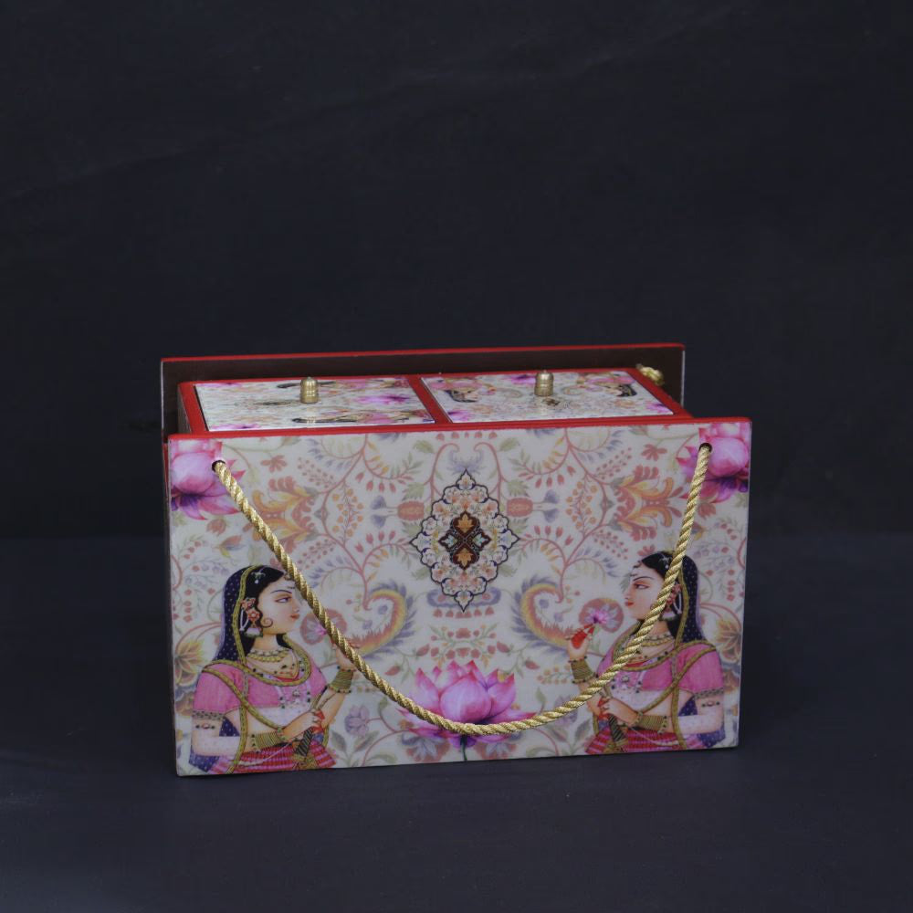 WOOD PRINTED DRY FRUIT BOX