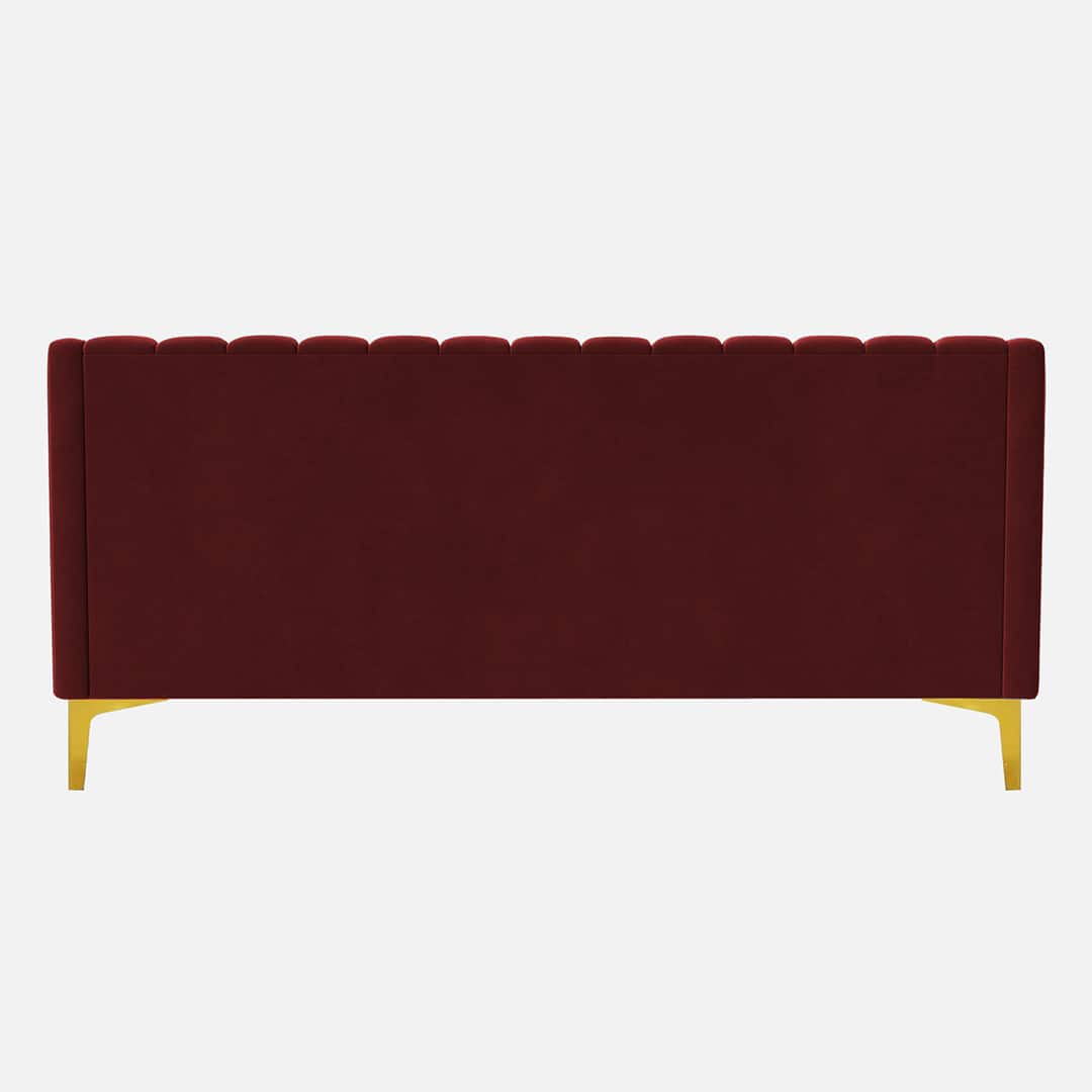 Modern Vertical Channel Tufted 3-Seater Sofa - Shivora Crafts