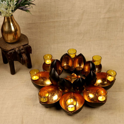 17 Batti Diya with Glass