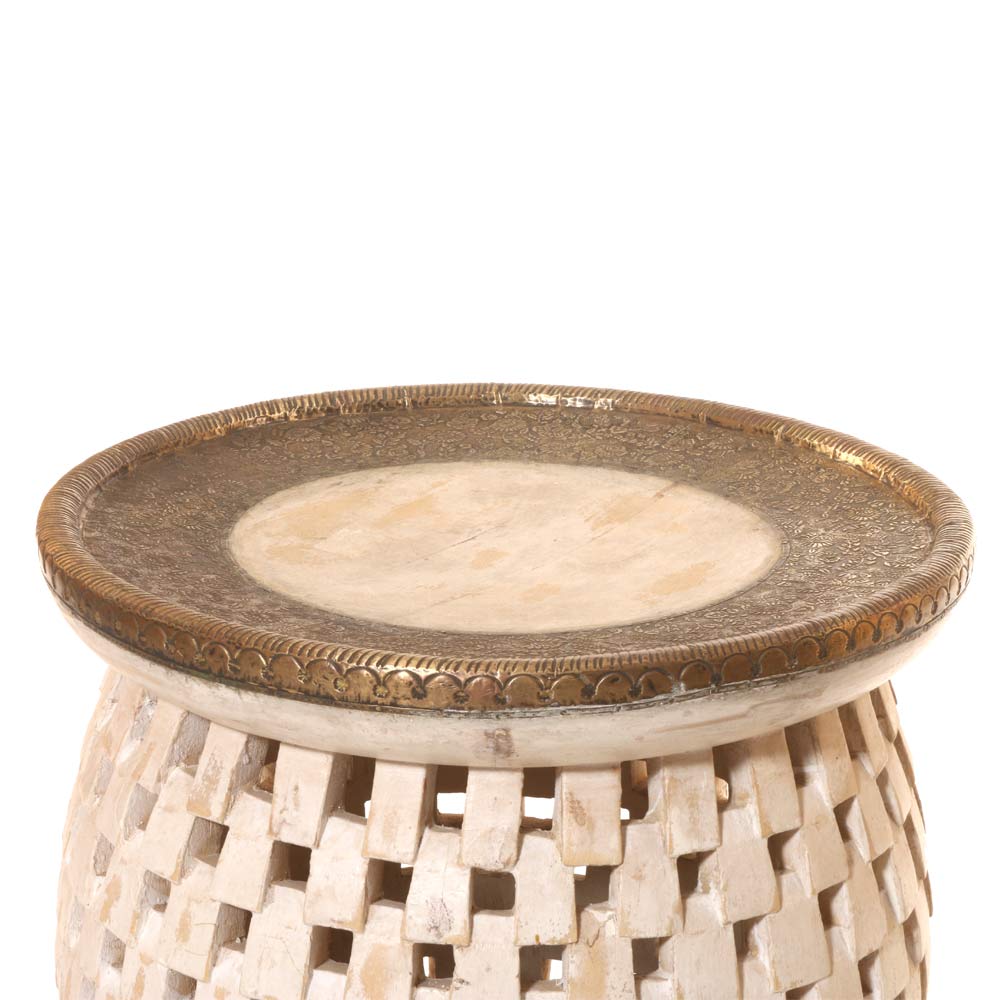 BARREL STYLE CUTTING WORK SIDE TABLE/STOOL