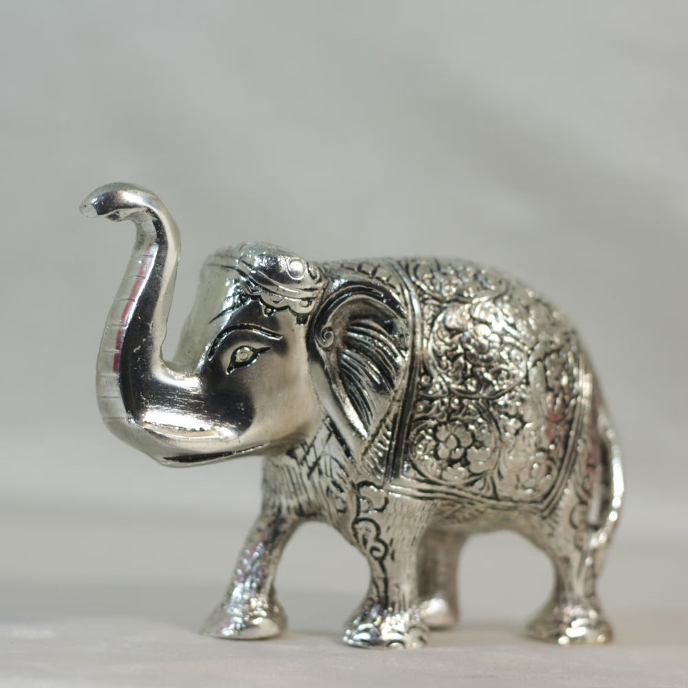Metal Elephant Small — Handcrafted Decorative Figurine