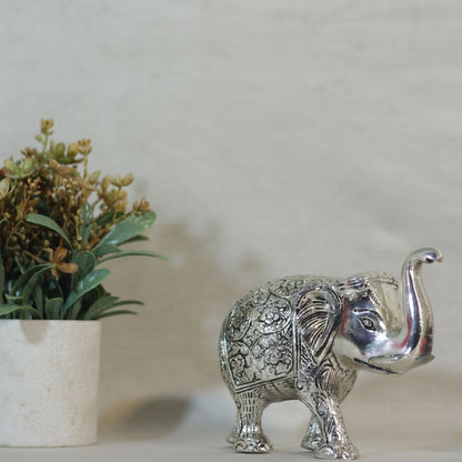 Metal Elephant Small — Handcrafted Decorative Figurine