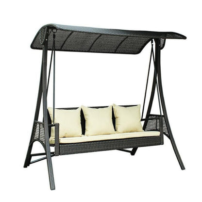 Modern Outdoor Wicker Bar Dining Set with 4 Counter Stools