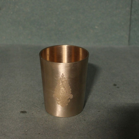 Handcrafted Kansa Glass – Traditional Bronze Drinking Tumbler