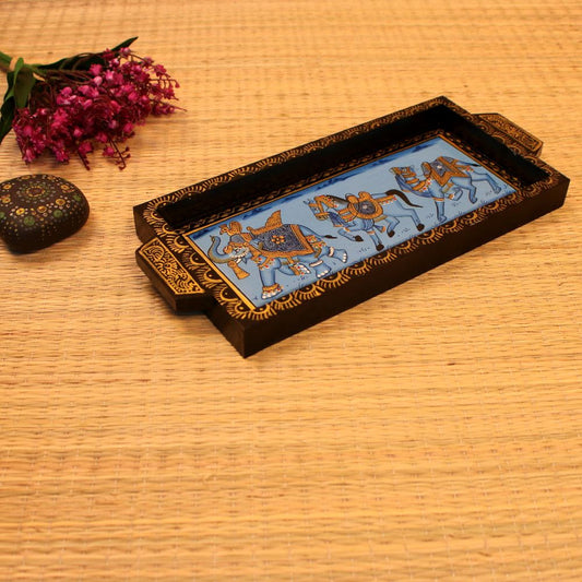 Wooden Printed Serving Tray 6x12