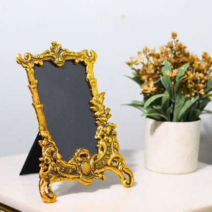 Metal Photo Frame Golden — Handcrafted Decorative Picture Frame