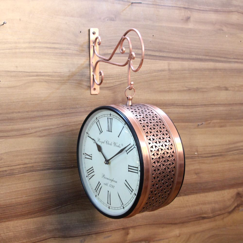 Handcrafted Railway Frame Mix Wall Clock 8 Inch – Vintage Decorative Wall Clock