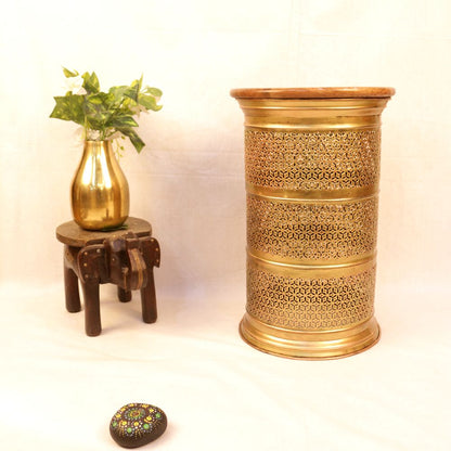 Handcrafted Wooden Stool – Premium Decorative Side Stool for Home Décor