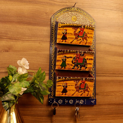LETTER RACK TRIPLE KEY HOLDER