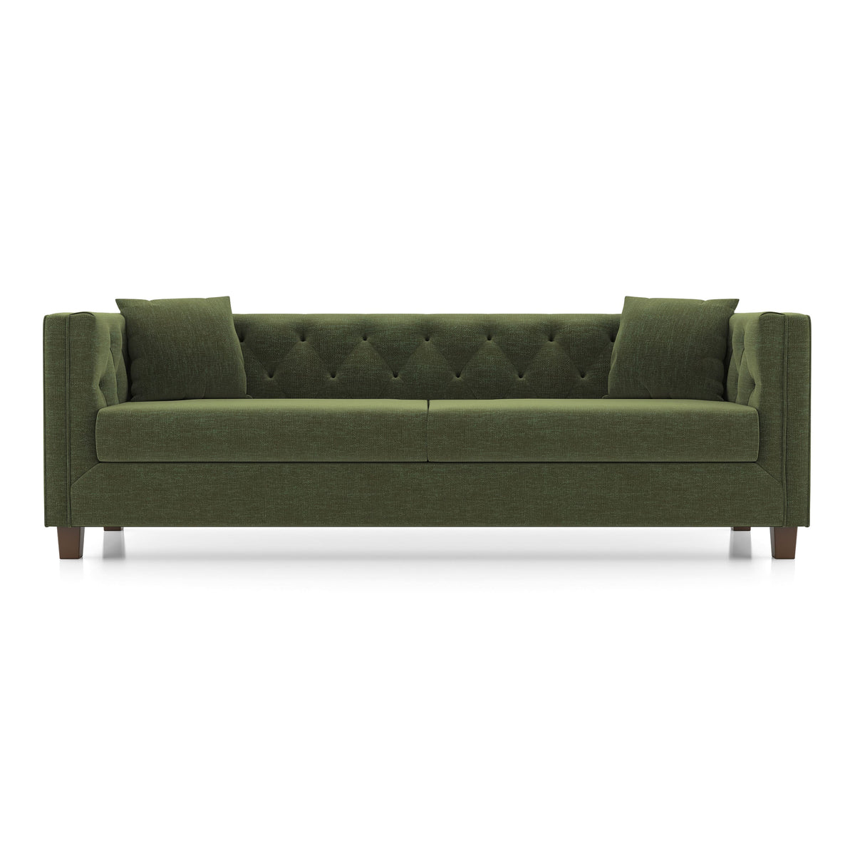 3-Seater Tufted Upholstered Sofa