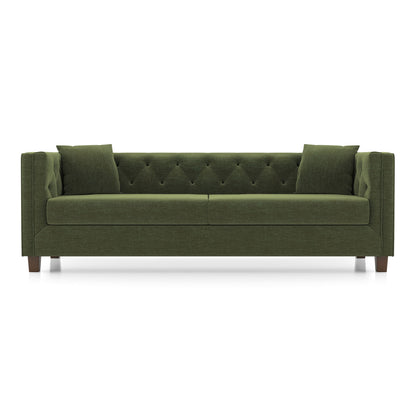 3-Seater Tufted Upholstered Sofa