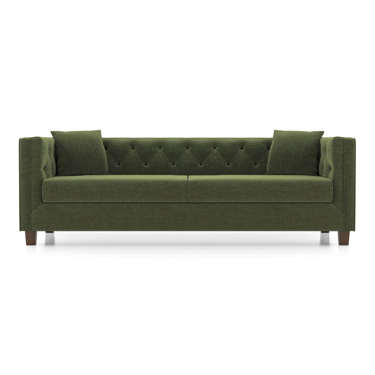 3-Seater Tufted Upholstered Sofa