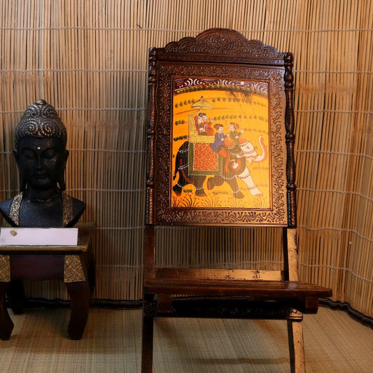 Wooden Painted Mehrap Chair Single