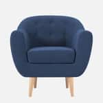 Elegant Button Tufted Accent Armchair
