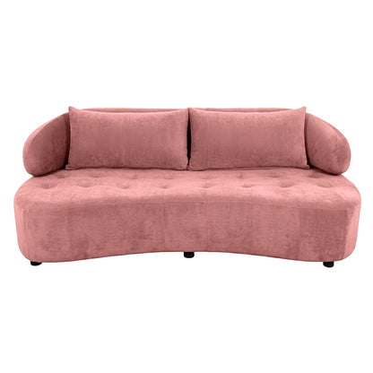 Modern 3 Seater Tufted Sofa | Fabric Upholstered Living Room Sofa