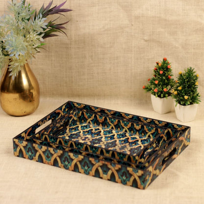 PRINTED TRAY SET OF 3