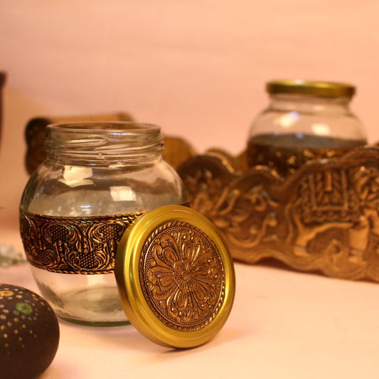 2 JAR ELEPHANT EMBOSE TRAY