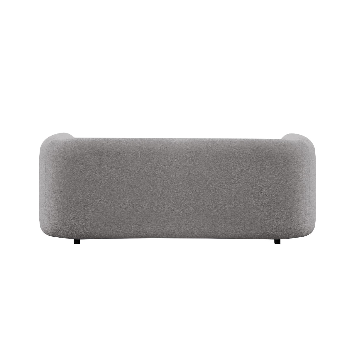 Modern Curved Frame 3-Seater Sofa with Accent Cushions