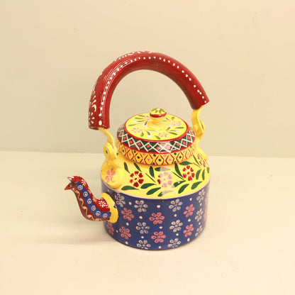 Printed Tea Kettle — Handcrafted Decorative Chai Ketli
