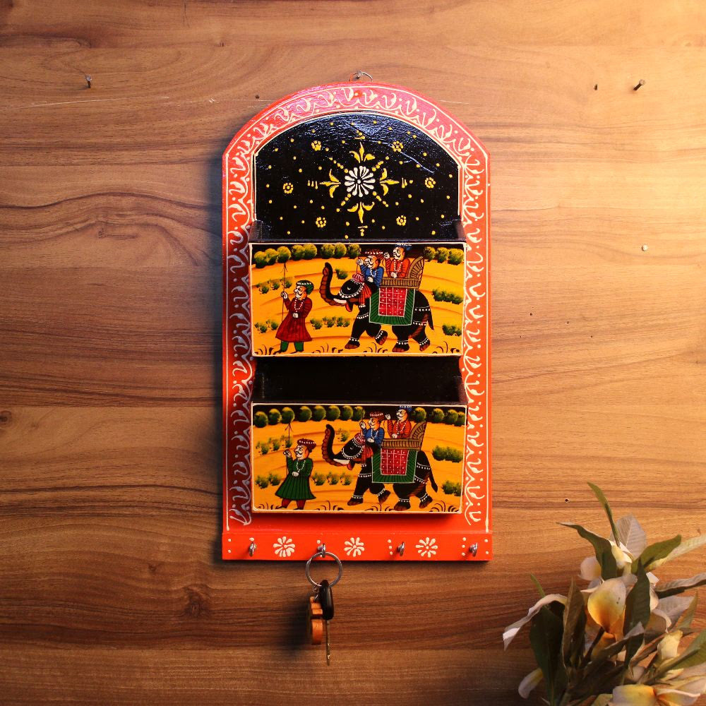 Letter Rack Double & Key Stand