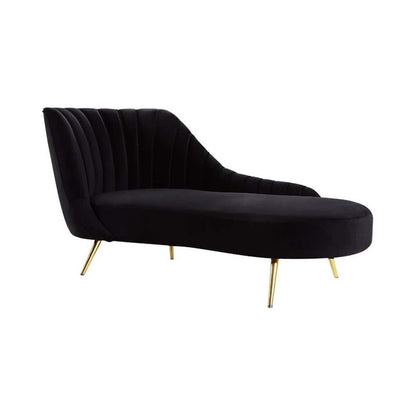 Modern Curved Chaise Lounge Chair – Sculptural Upholstered Accent Seating-Shivora Crafts