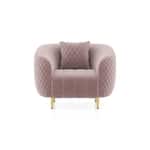Quilted Channel Back Accent Armchair - Shivora Crafts
