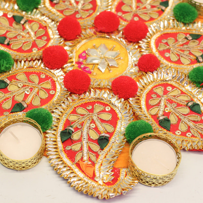 Rangoli Candle Holder — Handcrafted Decorative Diya Stand