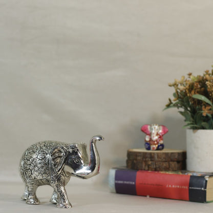 Metal Elephant Small — Handcrafted Decorative Figurine