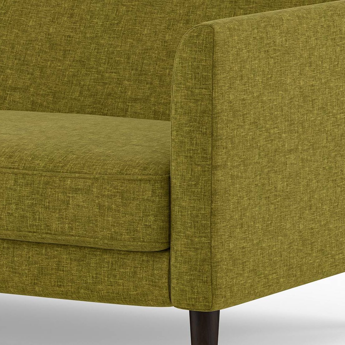 Modern 3 Seater Fabric Sofa with Cushioned Backrest- Shivora Crafts