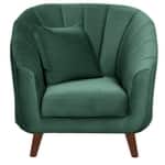 Modern Curved Barrel Accent Armchair