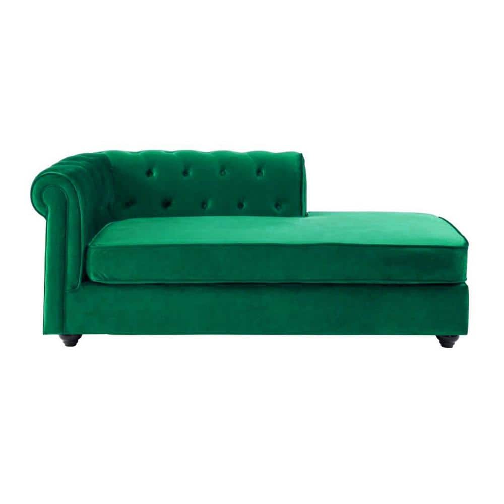 Classic Chesterfield Chaise Lounge Sofa with Button Tufted Backrest