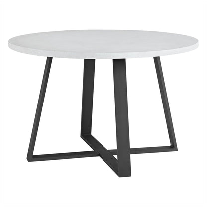 4-Seater Woven Outdoor Dining Set – Round Patio Table & 4 Armchairs