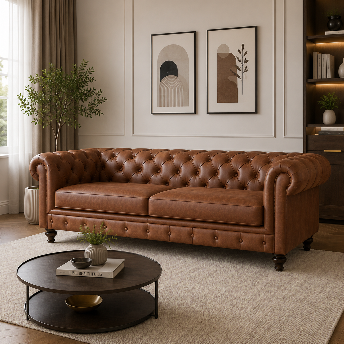 Classic Chesterfield Tufted 3 Seater Sofa