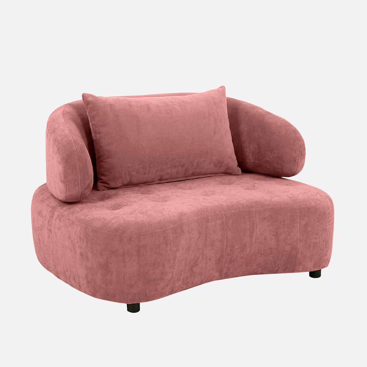 Modern Plush Tufted Chaise Lounge Sofa