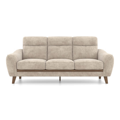 Modern 3-Seater Upholstered Sofa with Cushioned Backrest-Shivora Crafts