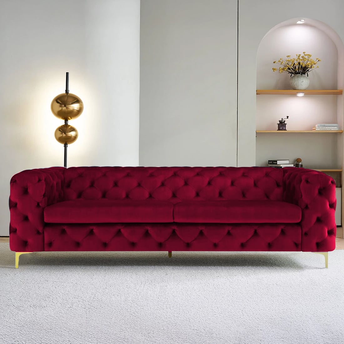 Modern Chesterfield 3 Seater Sofa | Shivora Crafts