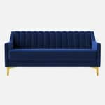 Modern Vertical Channel Tufted 3-Seater Sofa - Shivora Crafts
