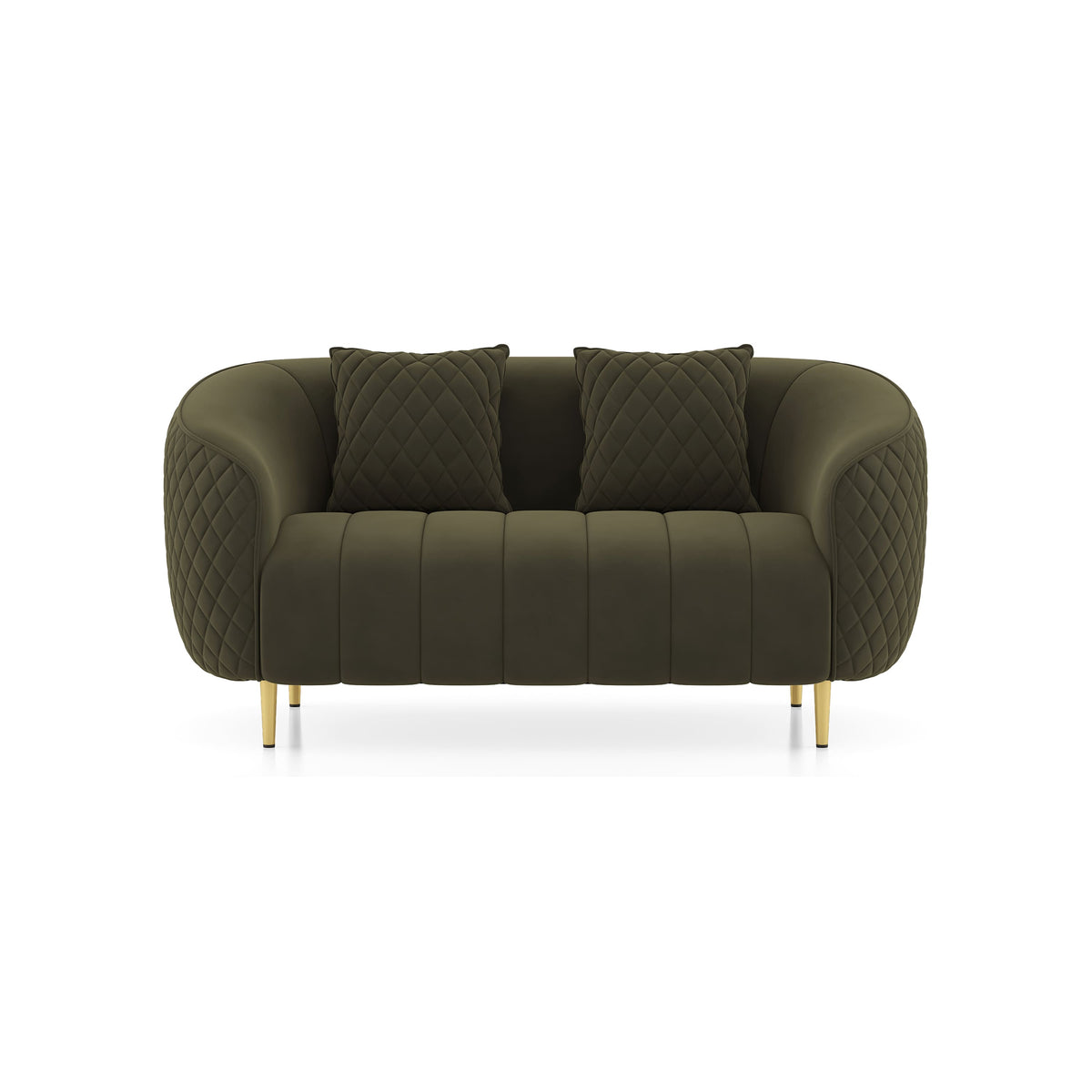 Quilted Channel Back 3 Seater Sofa